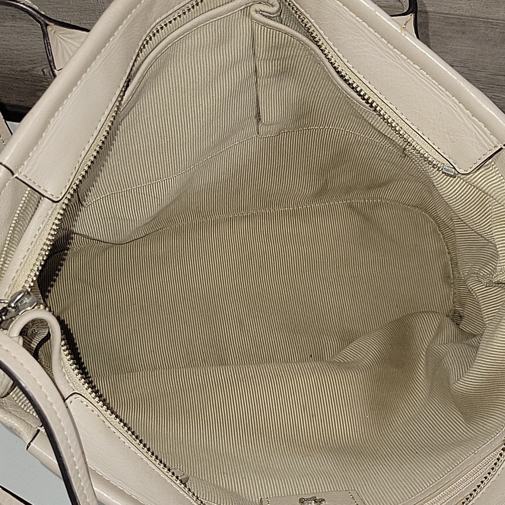 Radley London Striped Black and Cream Leather Tote Bag - Picture 10 of 15
